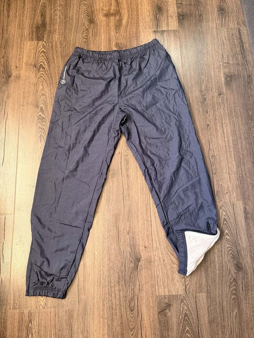 Vintage Sergio Tacchini Blue Windbreaker Track Pants Size 38 - Picture 1 of 7